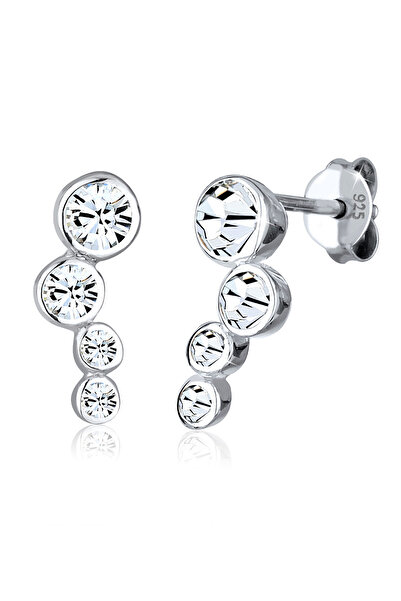 ELLI Ohrringe aus 925er Sterlingsilber mit klassischem Kristall