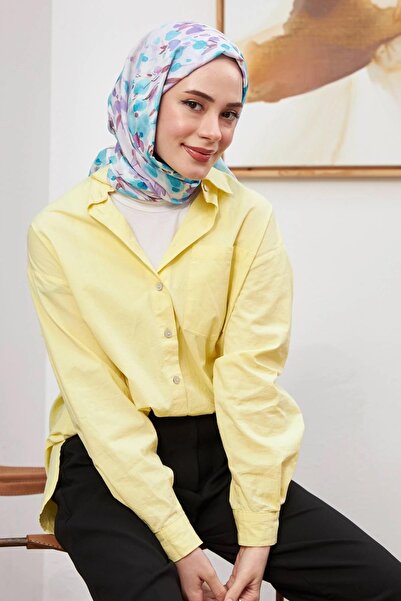 İpekhan İpekhan Botanik Serisi Lila Pamuk Viskon Şal 3023-05