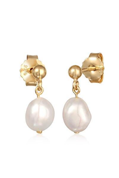 ELLI Ohrringe PREMIUM Ohrringe Damen Ohrhänger Kugel mit Süßwasser-Zuchtperle...