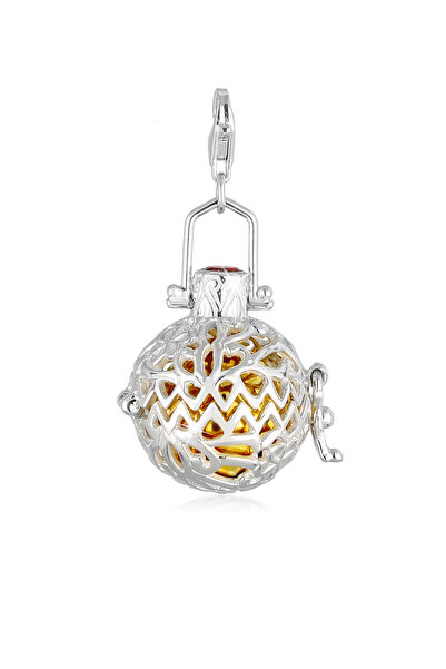 Nenalina Charms Engelsflüsterer Klangkugel Granatstein 925 Silber
