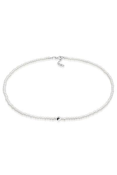 ELLI Halskette Damen-Halsband Yin Yang Glasperlen in 925er Sterlingsilber