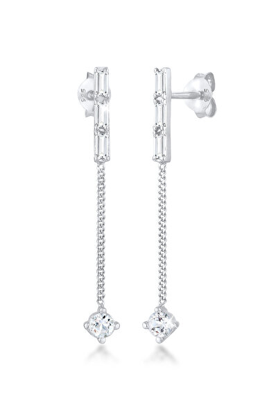 ELLI Ohrringe für Damen mit funkelnden Topas-Edelsteinen in 925er Sterlingsilber