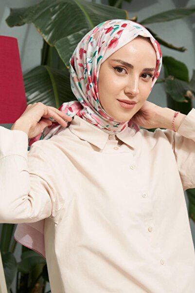 İpekhan İpekhan Botanik Serisi Pudra Pamuk Viskon Şal 3023-11