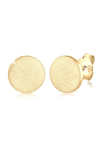 KUZZOI Ohrringe Ohrringe Herren Kreis Basic Geo Design 925 Sterlingsilber