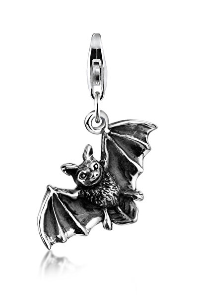 Nenalina Anhänger mit Charms Fledermaus Halloween 925er Sterlingsilber