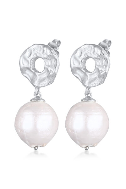 ELLI Ohrringe für Damen, Ohrhänger im Barockstil, mit Süßwasser-Zuchtperlen, ...