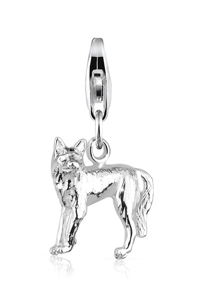 ELLI Anhänger Damen Wolf Natur Tier aus 925er Sterlingsilber