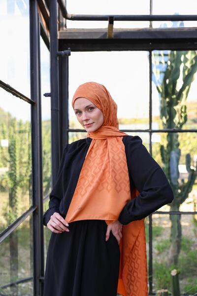 İpekhan Tigla șal jacquard mătăsos cu model picătură 9012-21