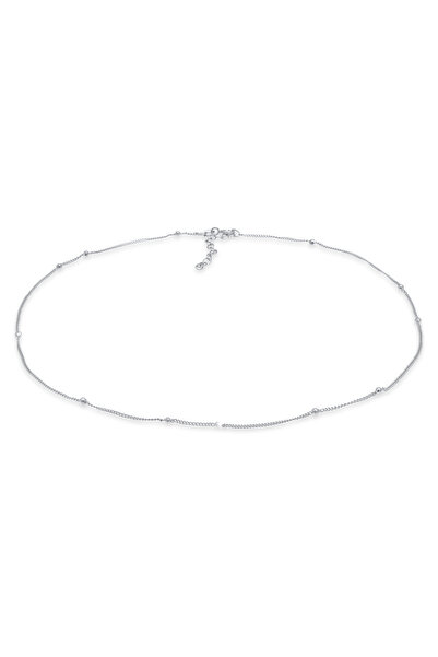 ELLI Damen-Choker-Halskette mit Kugeln, schlicht und minimalistisch, verstell...
