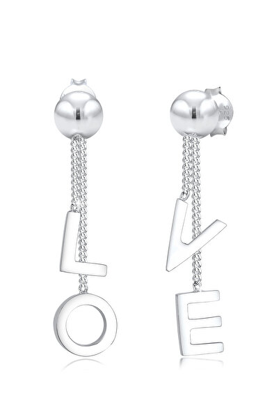 ELLI Earrings Statement LOVE Letters Trend 925 Sterling Silver