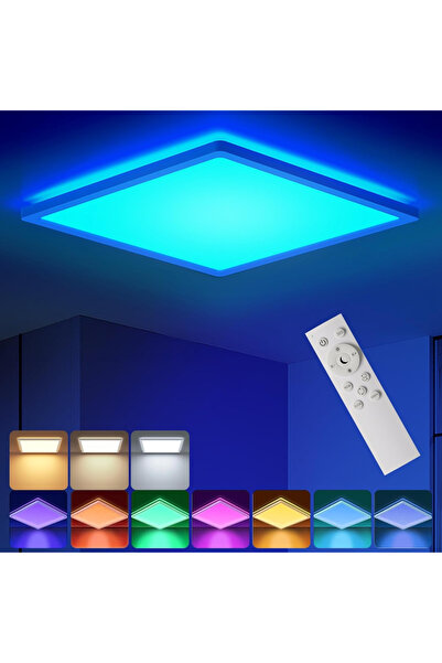 TnsAround Smart LED Ceiling Light, Power 24W, Remote Control/Switch, RGB Ligh...
