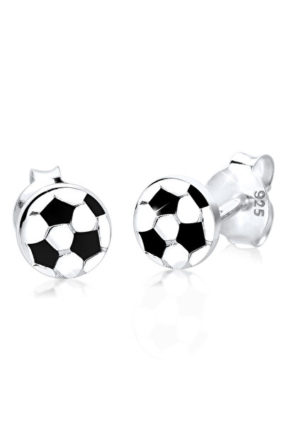 ELLI Earrings Fußball WM Emaille EM Sport Meisterschaft Silber
