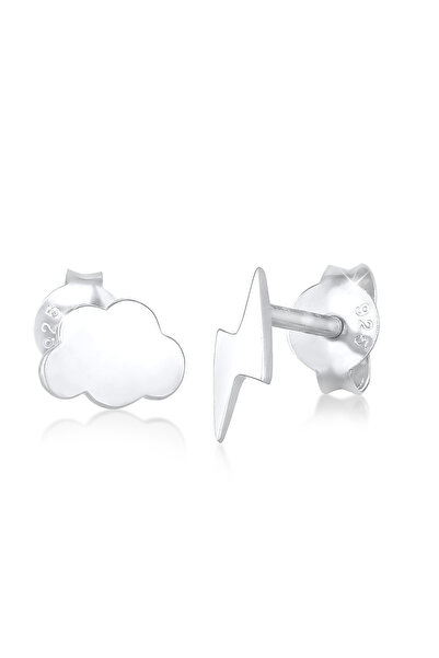 ELLI Ohrringe Damen Ohrstecker Wolkenblitz Astro-Look Trend Blogger aus 925er...