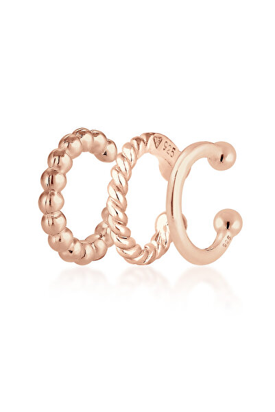 ELLI Ohrringe Damen Ohrklemme Set Geo Minimal Look aus 925er Sterlingsilber