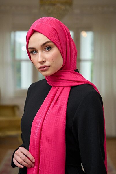 İpekhan Yaz Işıltısı Koleksiyonu İpeksi Jakar Şal Pembe 9016-04