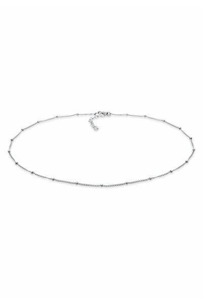 ELLI Colier de damă cu model choker cu bilă, model minimalist, din argint 925