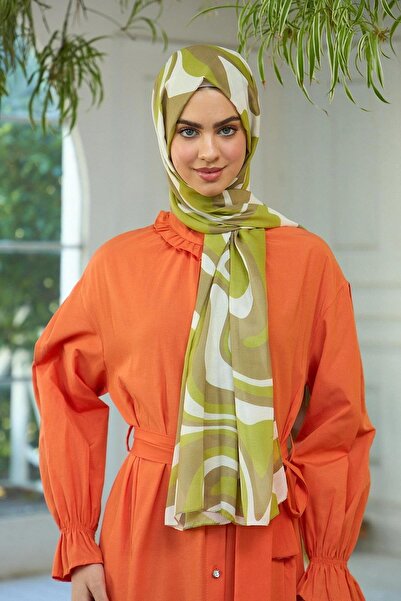 İpekhan Συλλογή Summer Sparkle Μαλακό σάλι Χακί Καφέ 3044-12