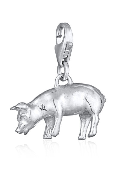 Nenalina Charms Anhänger Schwein Glücksschwein 925 Silber