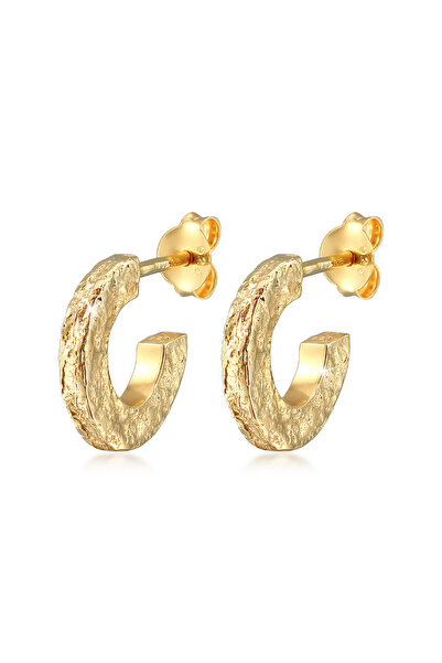 ELLI Ohrringe Damen Creolen Gebraucht Look Trend Blogger aus 925er Sterlingsi...