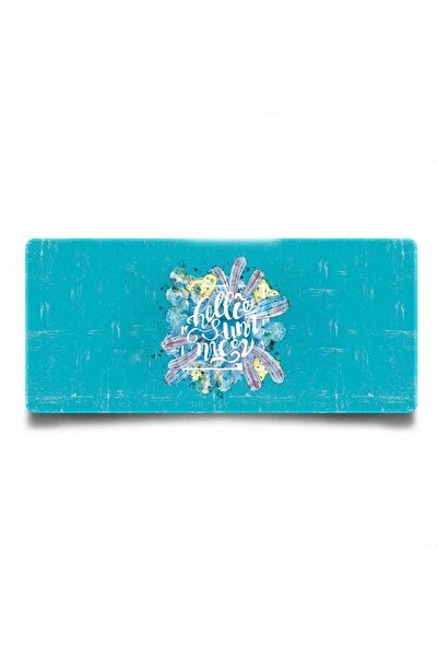 Hello Mousepad profesional pentru gaming, 100 x 50 cm, bază din cauciuc cu cu...