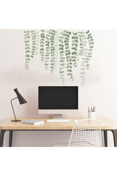 Original Deals RO Decorative Sticker with Ornamental Plants for Interior Design, 89 x 29.5 cm, Green, ORIGINAL DEALS