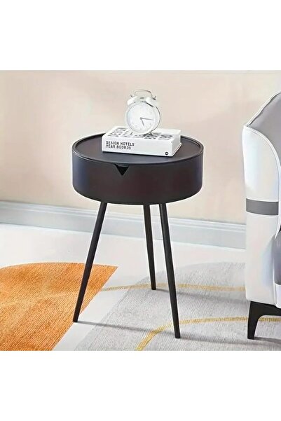 Twinkle Mart Nightstand Mid-Century Modern Side Table with Hidden Storage