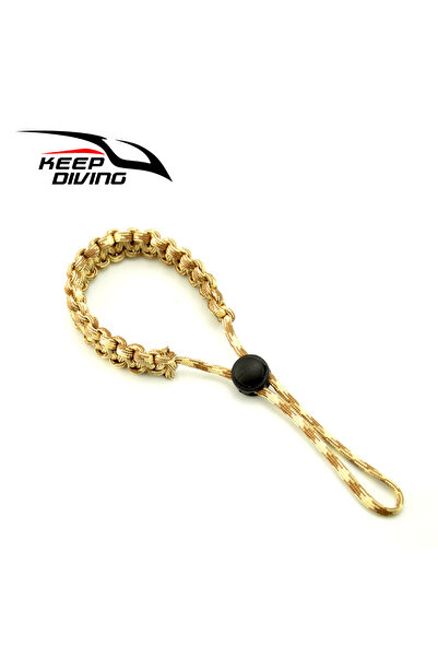 Choice حبل غوص يدوي متين باللون الأصفر الكامو 1 قطعة، حبل غوص للغوص، مؤشر غوص...