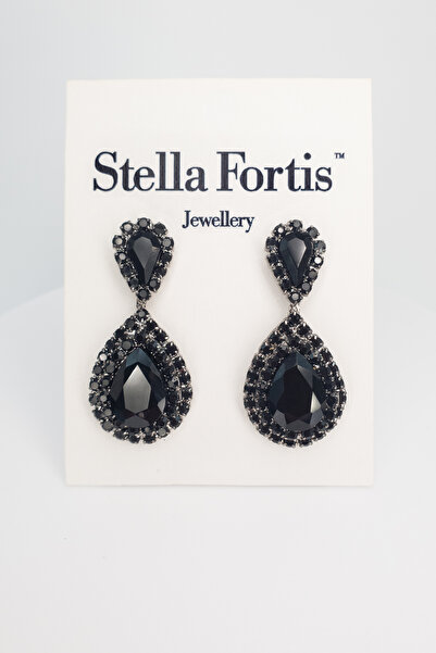 Stella Fortis Damla Form Kristal Taşlı Kadın Küpe | Özel Gün Serisi