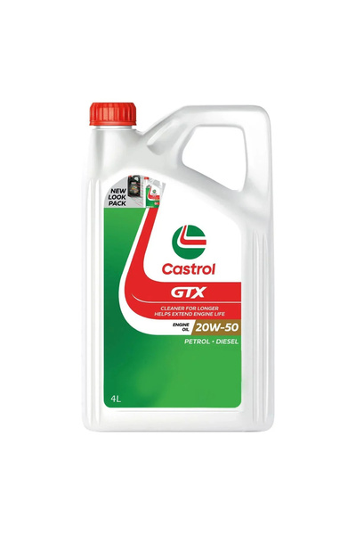 CASTROL GTX 20W-50 LPG Motor Yağı 4 Lt (Ü.T:19.06.2025)