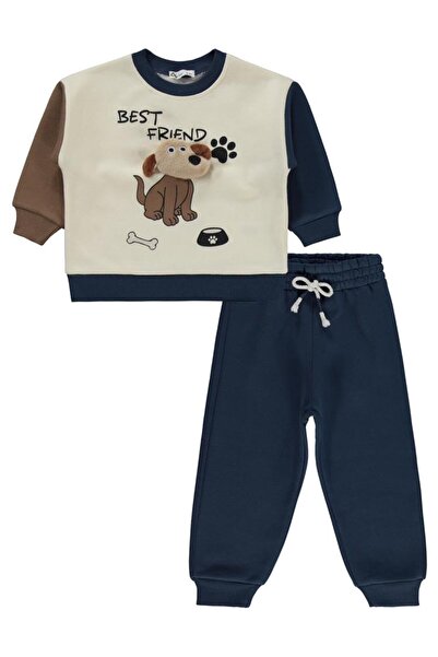 Civil Boys Best Friend Printed 2-5 Years Old Tracksuit Set - Blue 5-6 Years Old