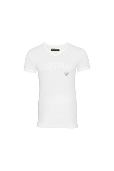 Emporio Armani Shirt T-Shirt mit V-Ausschnitt Kurzarm