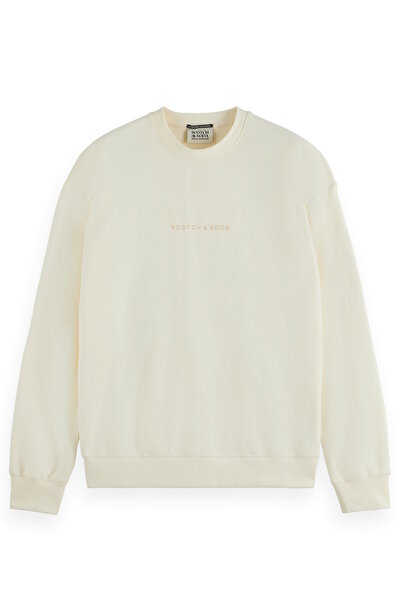 Scotch & Soda Pullover mit Logo vorne auf der Brust