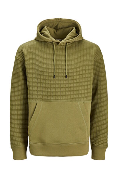 Jack & Jones Kapuzenpullover Schwarz Struktur Kapuzenpullover