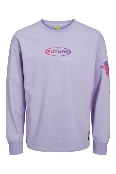 Jack & Jones Sweatshirt Digital Pullover ohne Kapuze