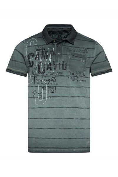 Camp David Poloshirt Tree House Kurzarmshirt mit Polokragen