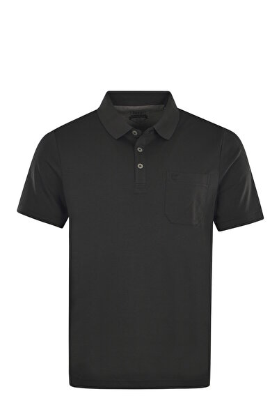 Hajo Shirt Kurzarm-Poloshirt Softknit mit Knopfleiste und Brusttasche in Regu...