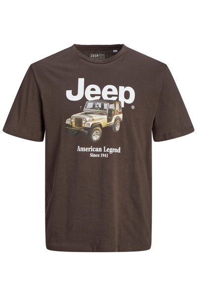 Jack & Jones Gömlek Einfarbiges Kurzarmshirt JORJEEP GRAFİK TİŞÖRT SS BİSİKLE...