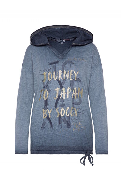 Soccx Langarmshirt Konnichiwa Uzun Kollu ve Kapuze