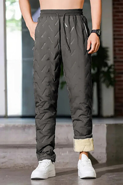 Banivas Baniva Su Geçirmez Peluş Jogger Eşofman Unisex Su ve Rüzgar Geçirmez Jogger Pantolonu