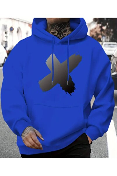 herkesemoda cu glugă Hanorac cu imprimeu X