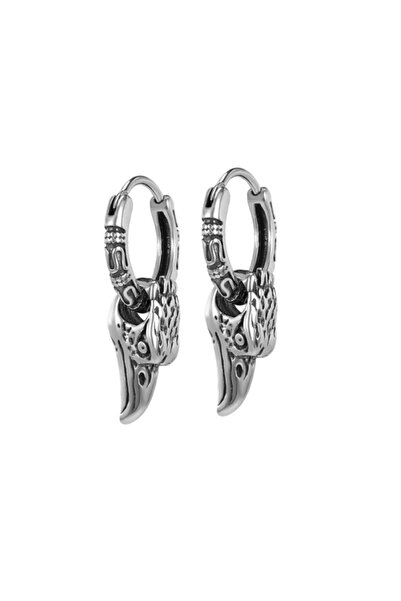 northstarshop حلق رجالي من الفولاذ 316L بتصميم نورديك من أودين ريفن مع إكسسوارات (زوج)