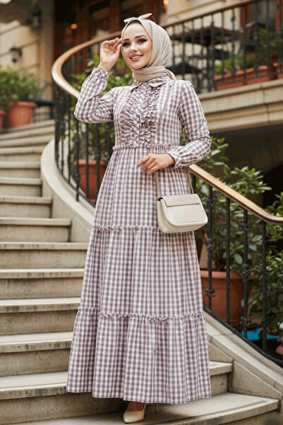 Neva Style Rochie din puder Tesettür 2702PD