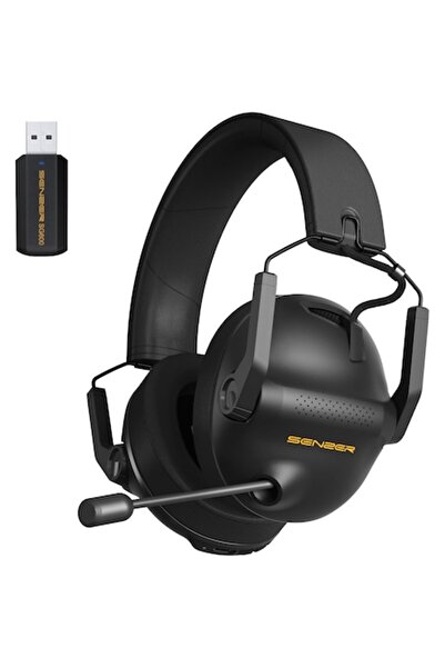 SENZER Căști de gaming wireless Bluetooth 5.3 cu dongle USB de 2.4 GHz, sunet...