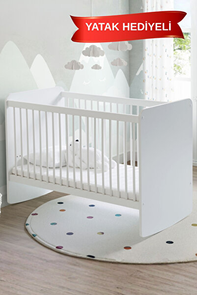 Babywhen Sallanır Sabitlenir Kademeli Bebek Beşiği | Bebek Yatağı | Park Yatak | 60x120 cm | Yatak Hediyeli