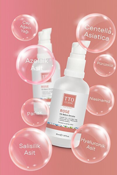 TTO Cilt Bakım Serumu Arındırıcı ve Nemlendirici 50 ml Azelaik Asit Clinic Roze