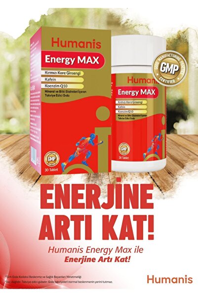 Humanis Energy Max Vitamin & Mineral 30 Tablet Enerji