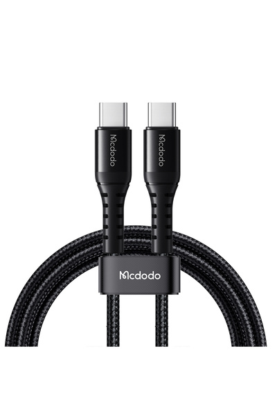 Mcdodo كابل شحن سريع 60 واط من USB-C إلى USB-C بطول 3 أمتار (مضفر من النايلون)