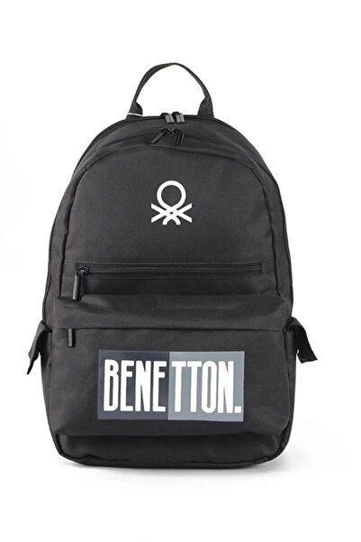 United Colors of Benetton حقيبة ظهر مدرسية من بينيتون يونايتد كولورز أوف بلاك...