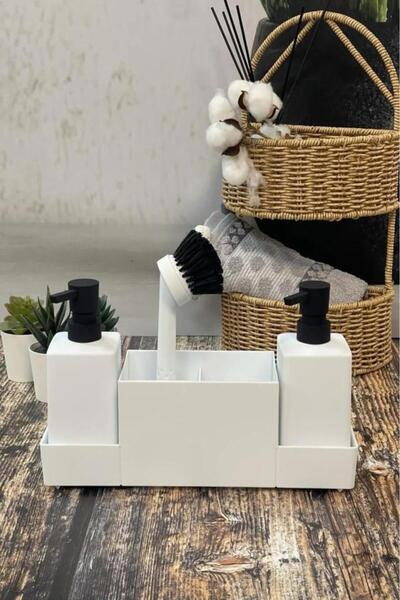 Arow - Dubai Meliore Hazneli Akrilik Sıvı Sabunluk Ve Mutfak Seti