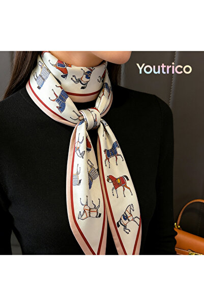 Youtrico وشاح طويل قطري 147 سم، مناسب لجميع المواسم، وشاح متعدد الاستخدامات و...